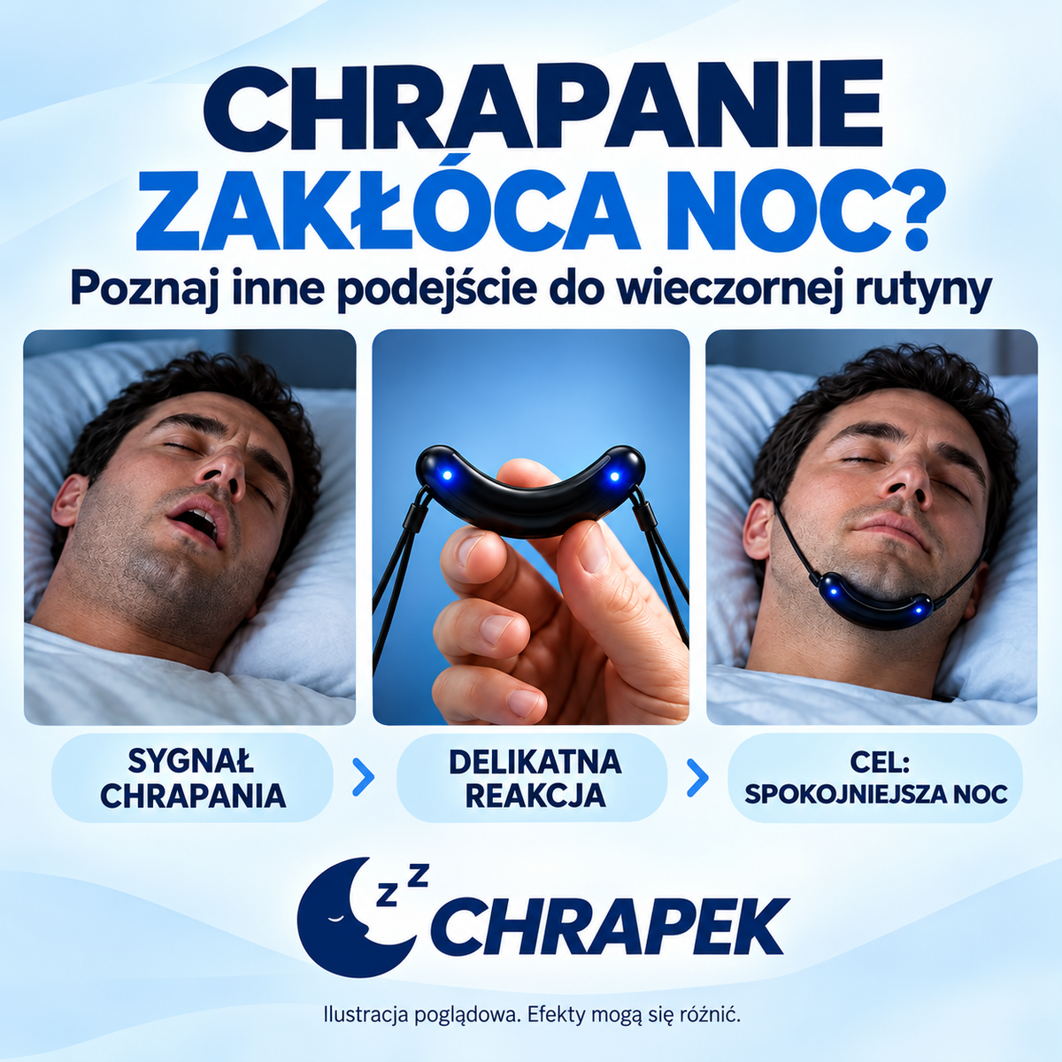 CHRAPEK — ilustracja wieczornej rutyny